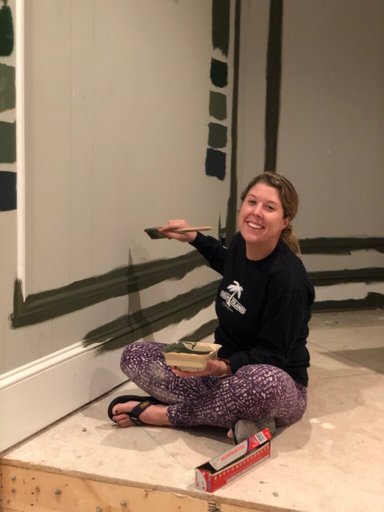 Megan helped paint!