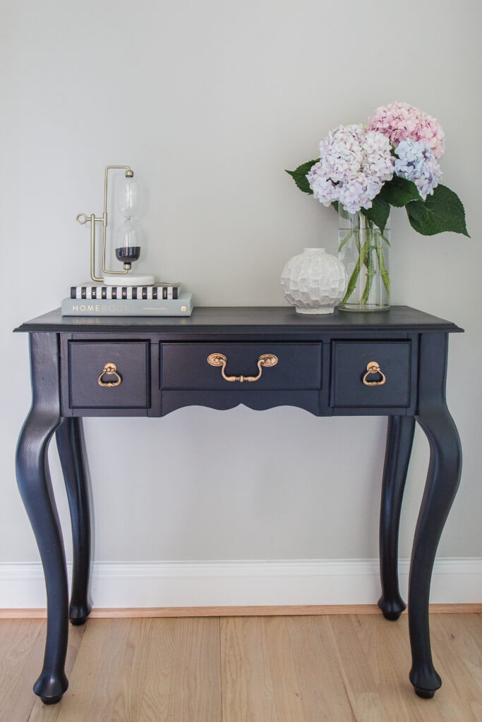 refinished console table