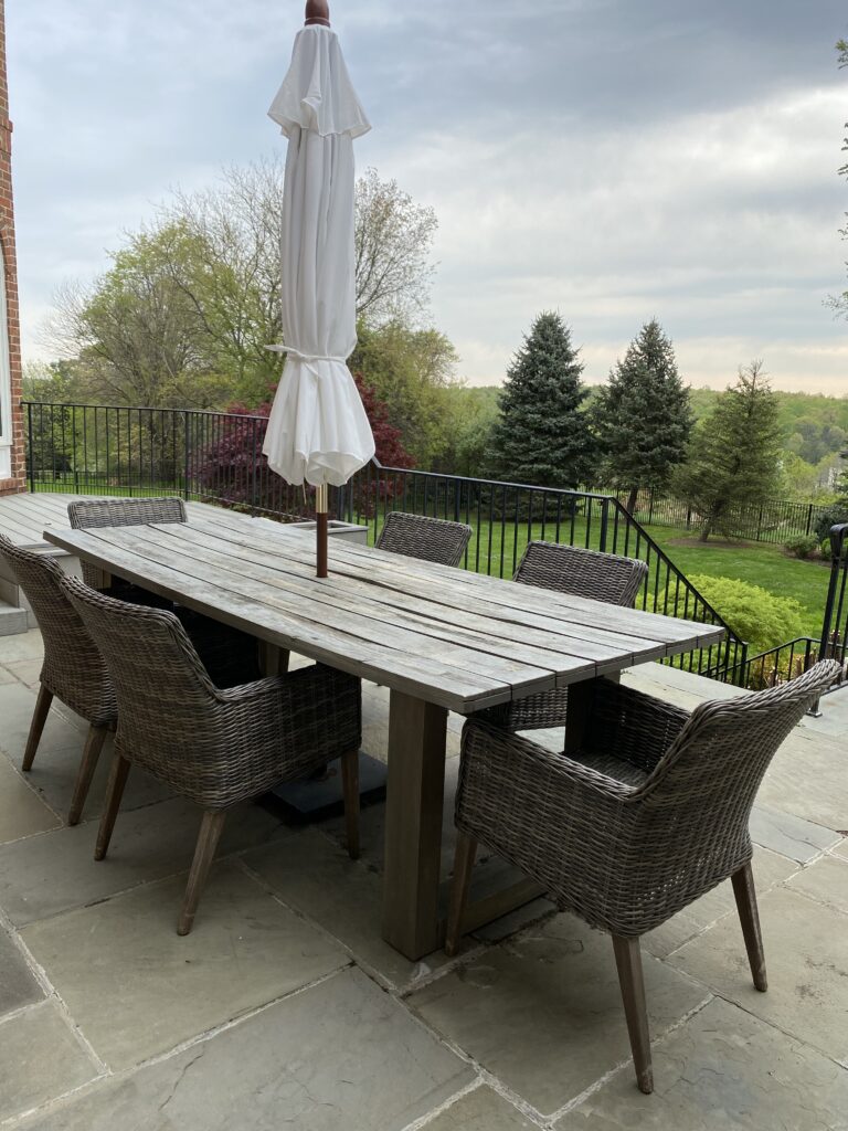 Our old wood table was falling apart!
