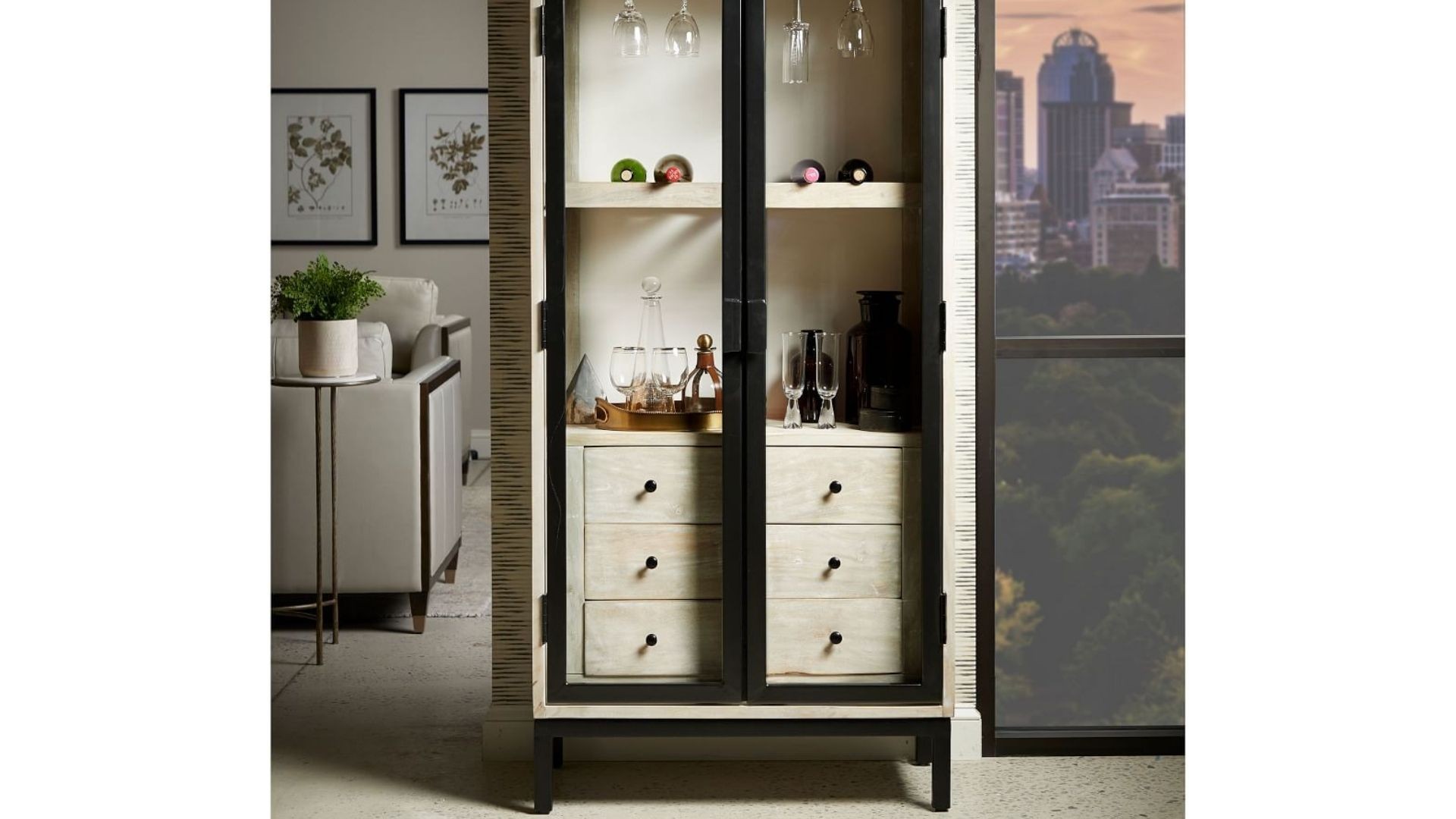 Arched Manor Everest Bar Cabinet 5