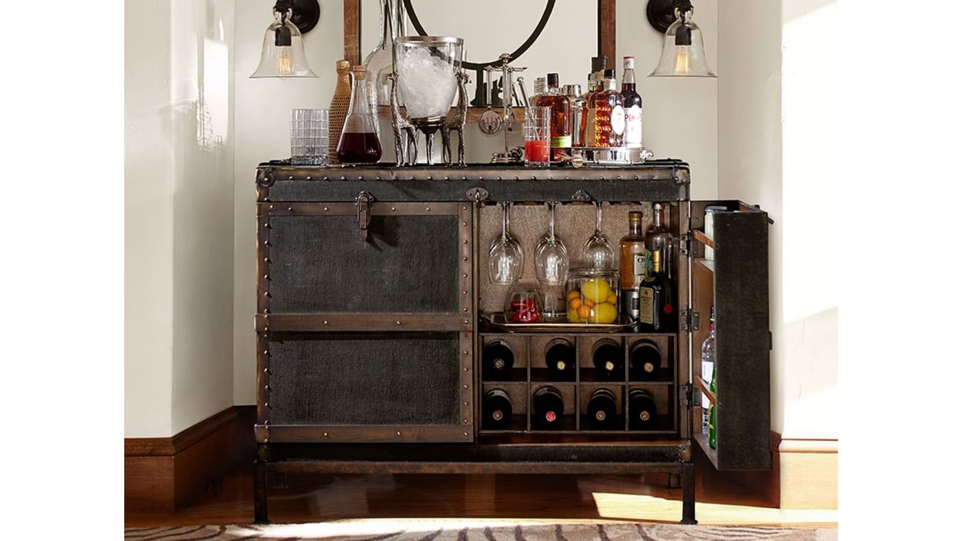 Arched Manor Ludlow Bar Cabinet 5