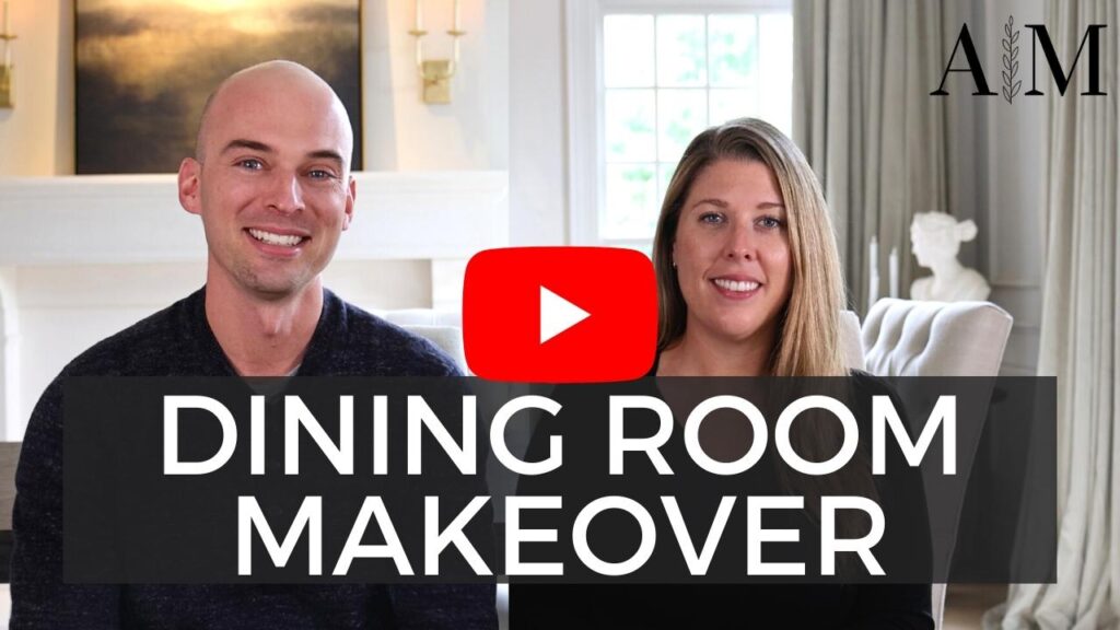 Watch our YouTube video about our dining room makeover!