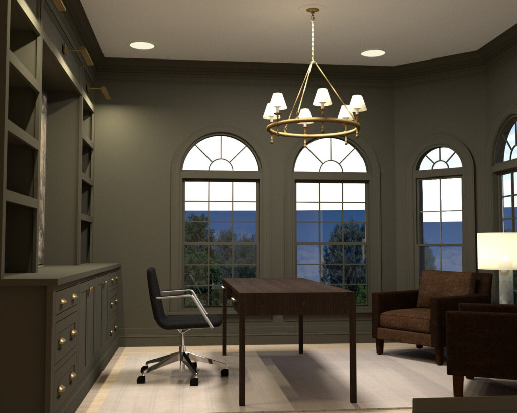 New Home Office Built-In Cabinets