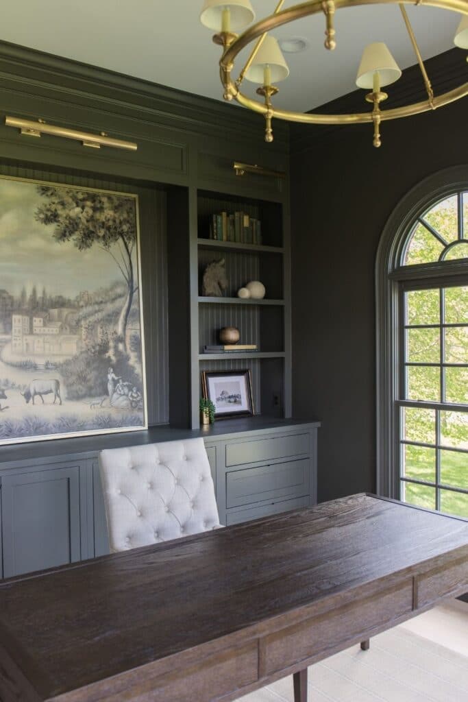 Home office renovation lighting