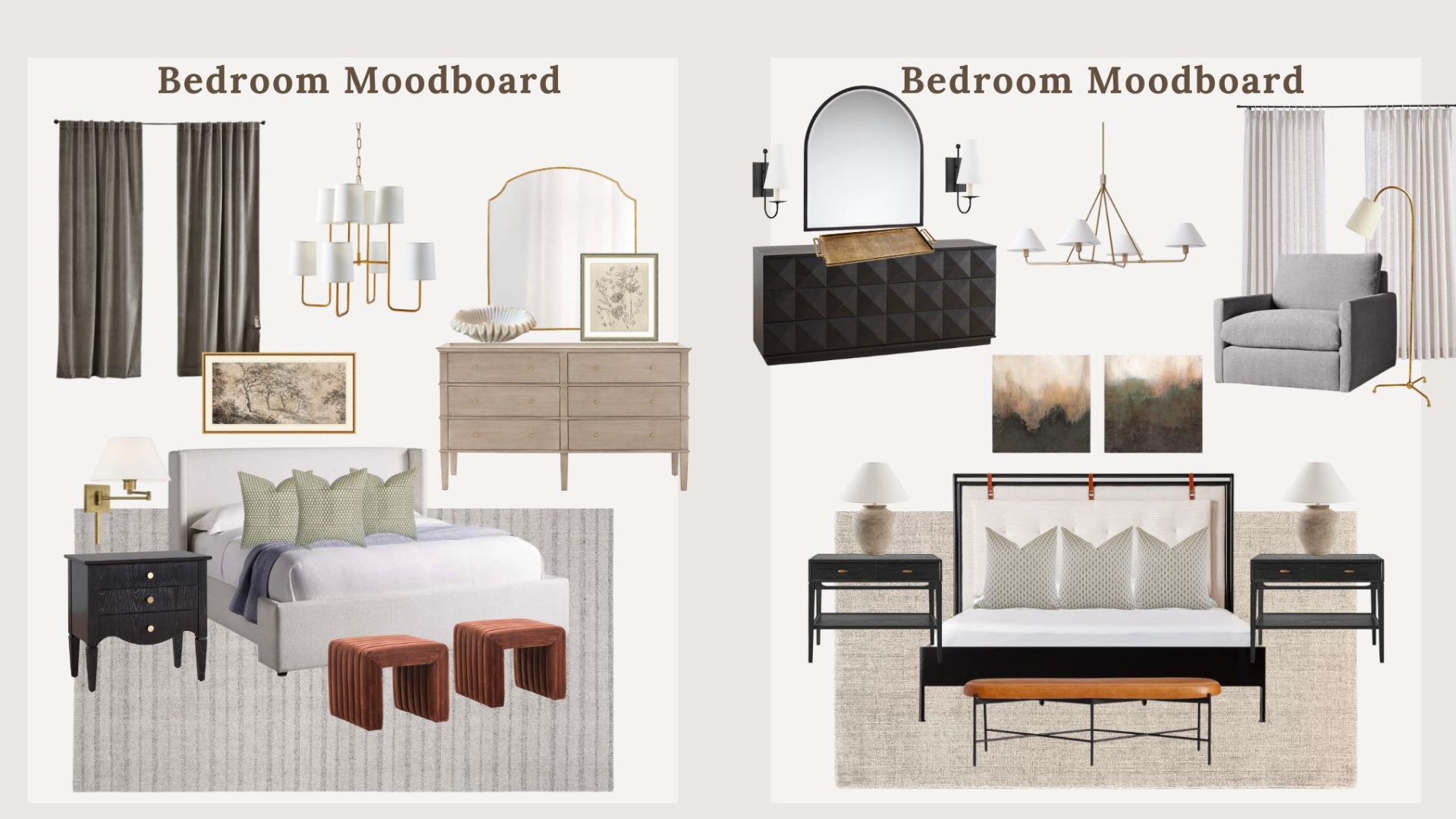 Bedroom Mood Board - The Monroe