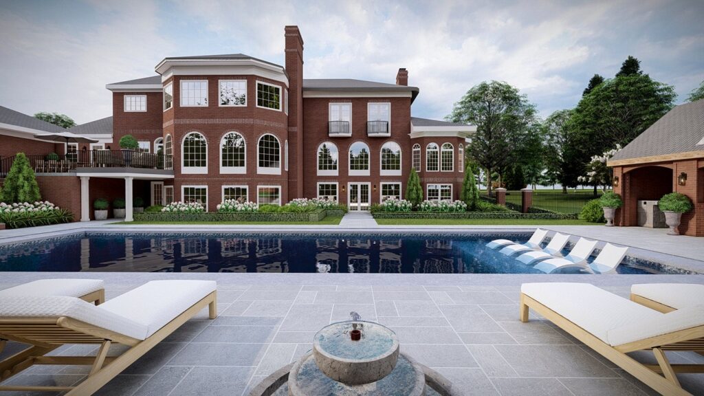 The Arched Manor Yardzen Landscape Design Backyard