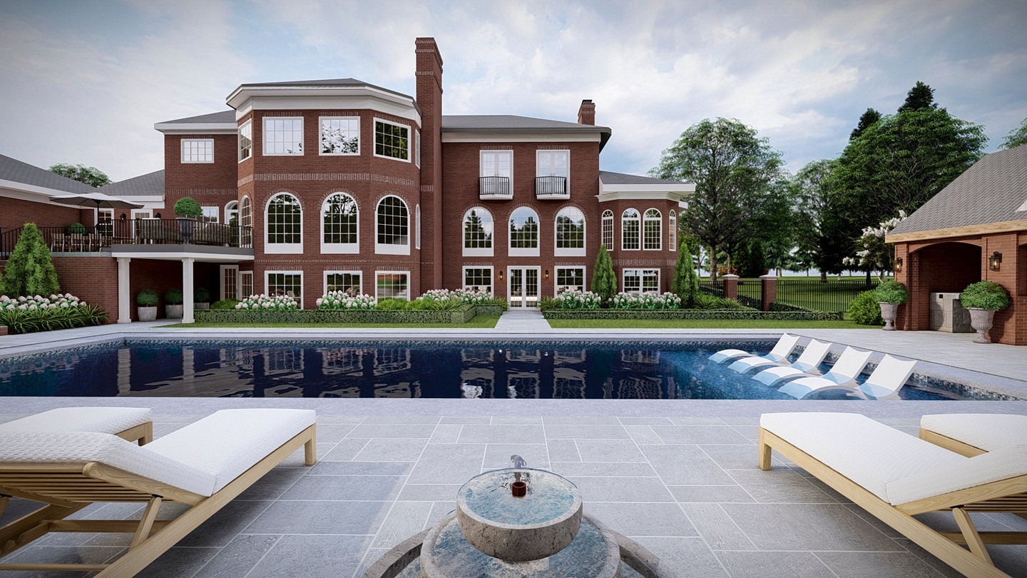 The Arched Manor Yardzen Landscape Design Backyard