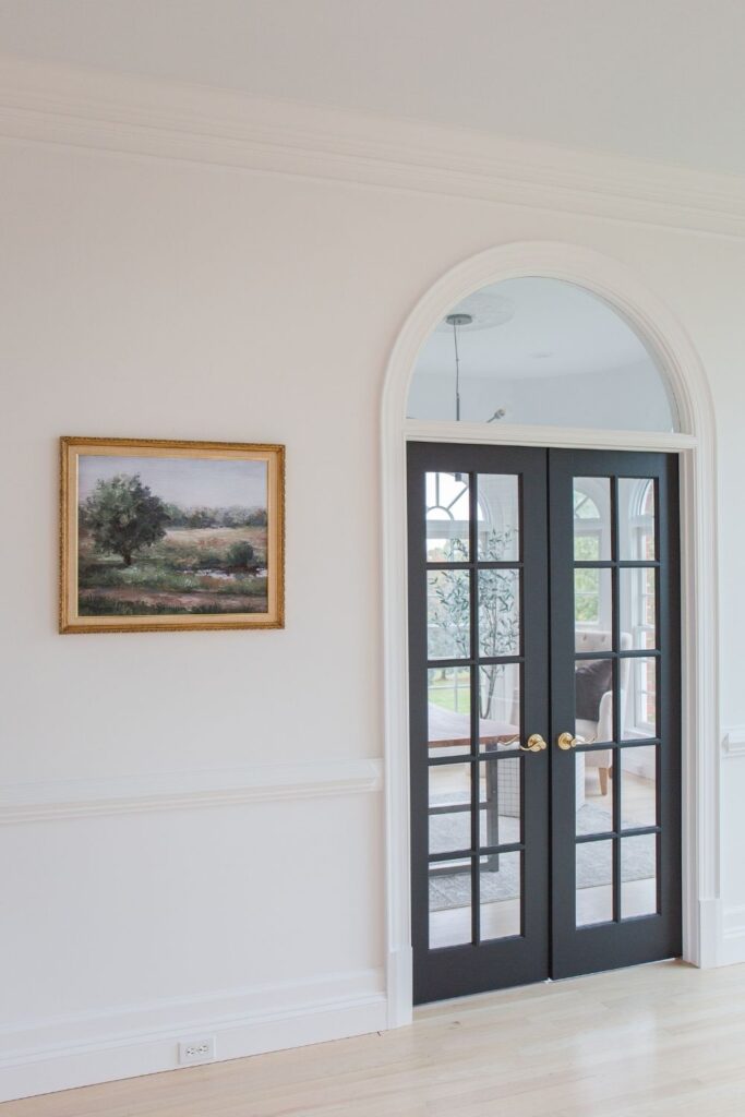 French Doors painted black