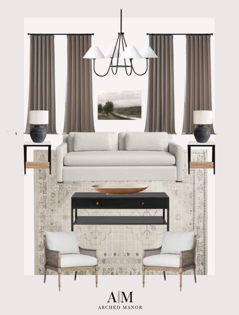 Living Room Mood Board