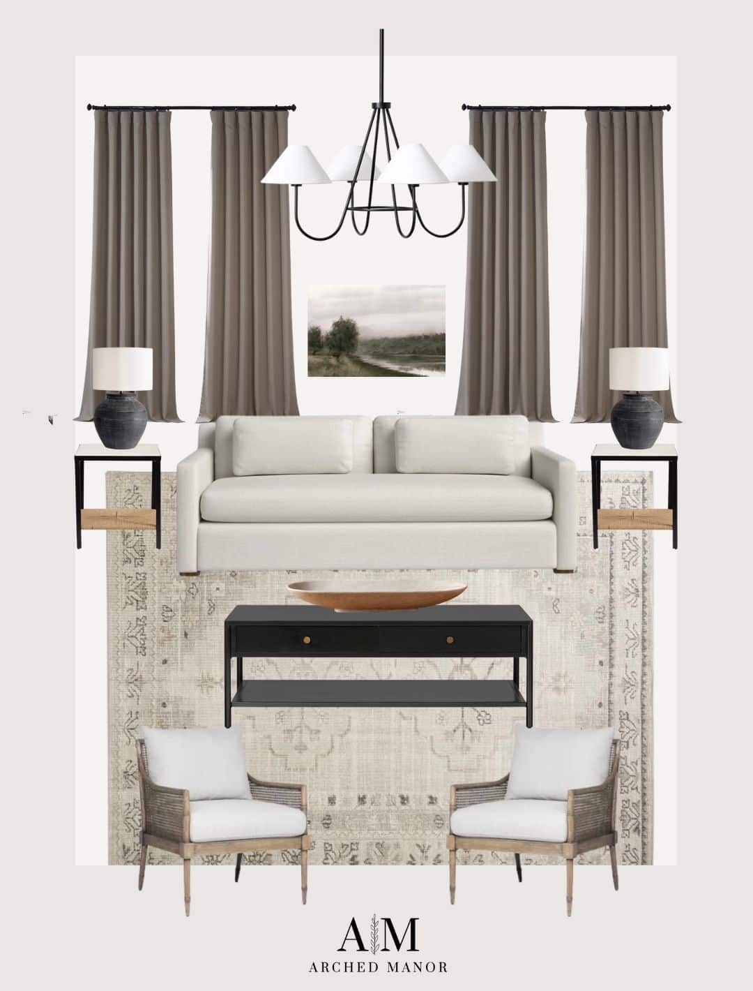 Living Room Mood Board