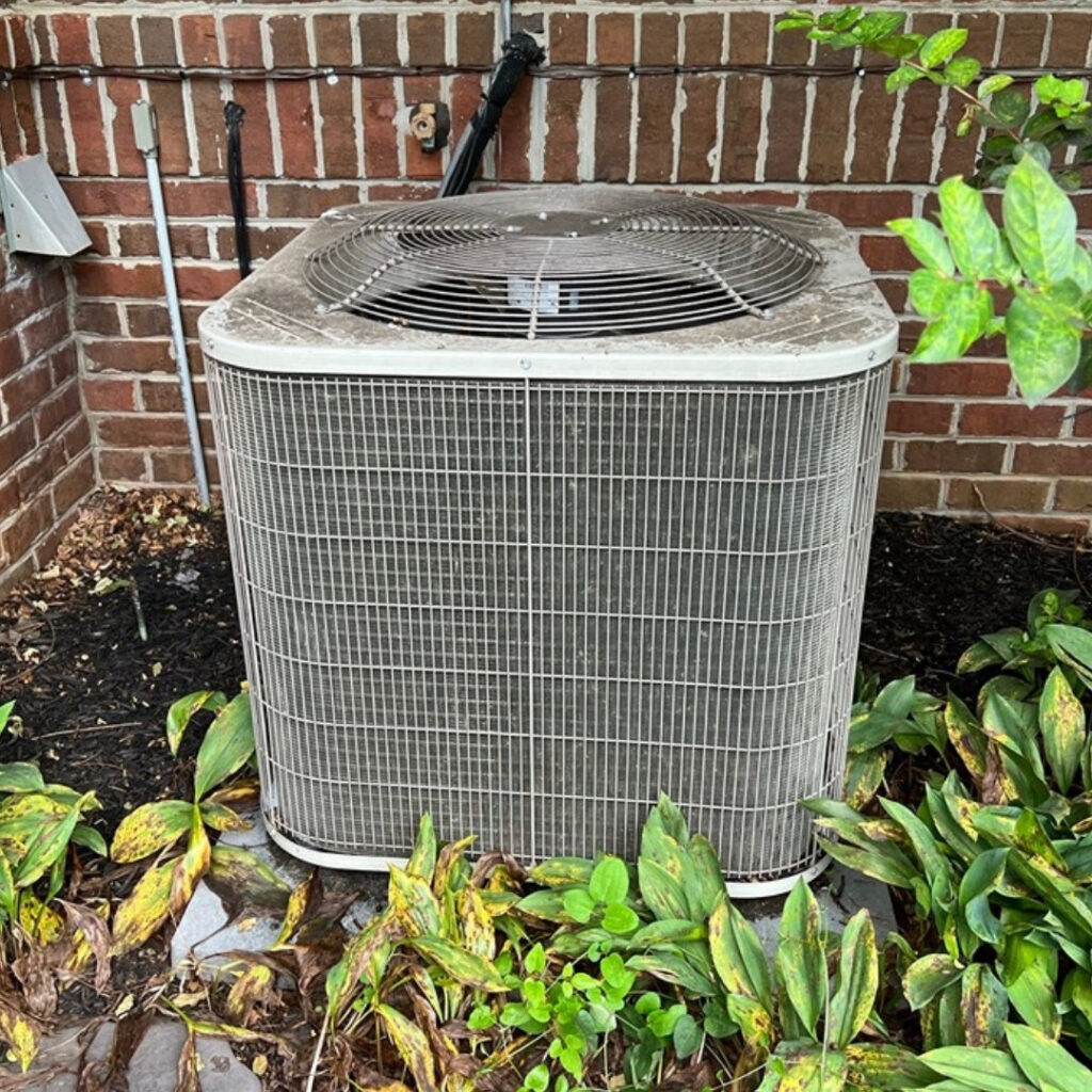 The original air conditioning unit at The Arched Manor