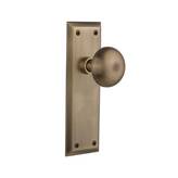 Nostalgic Warehouse New York Door Knob Antique Brass