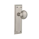 Nostalgic Warehouse New York Door Knob Satin nickel