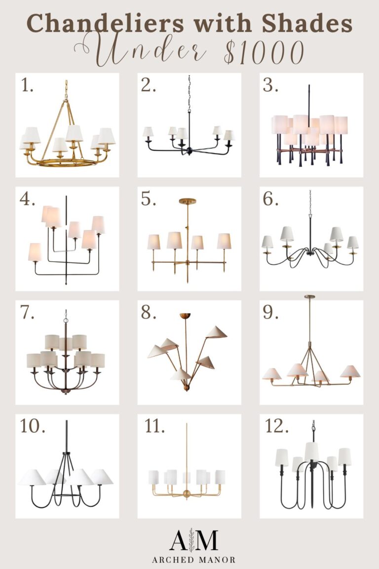 Chandeliers under $1000