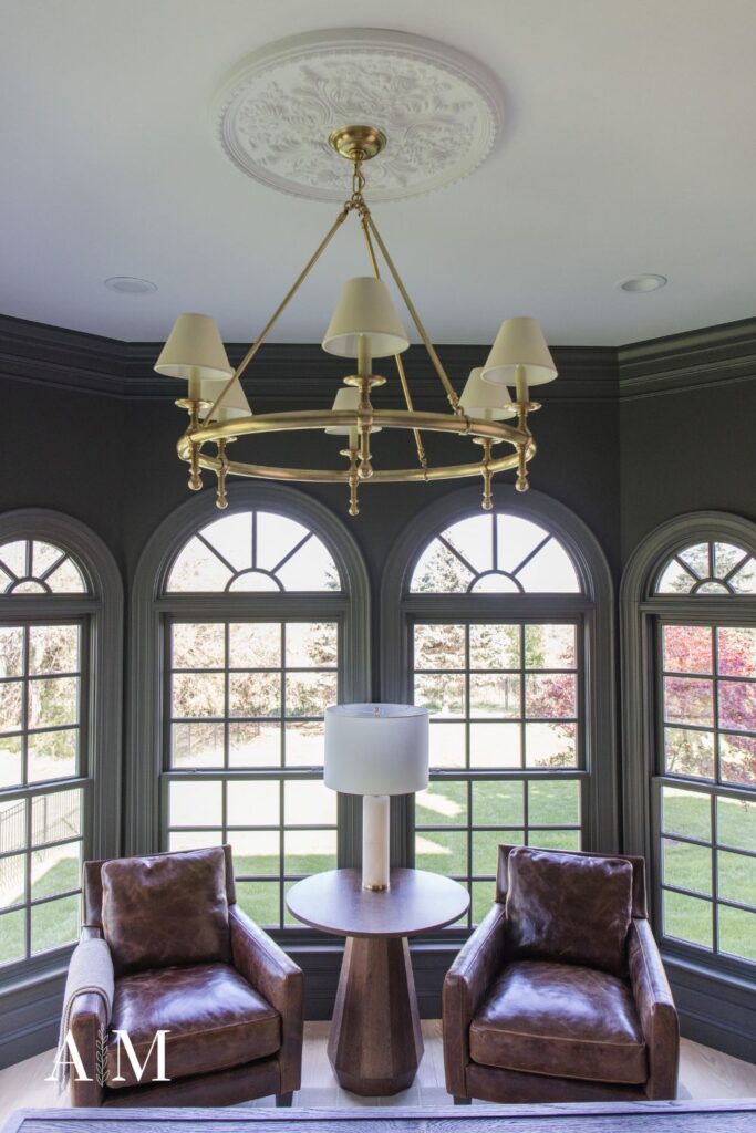 Chandelier with lamp shade