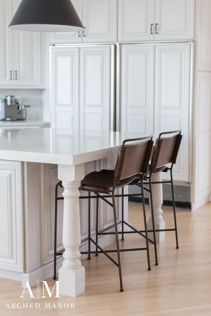 leather kitchen stools