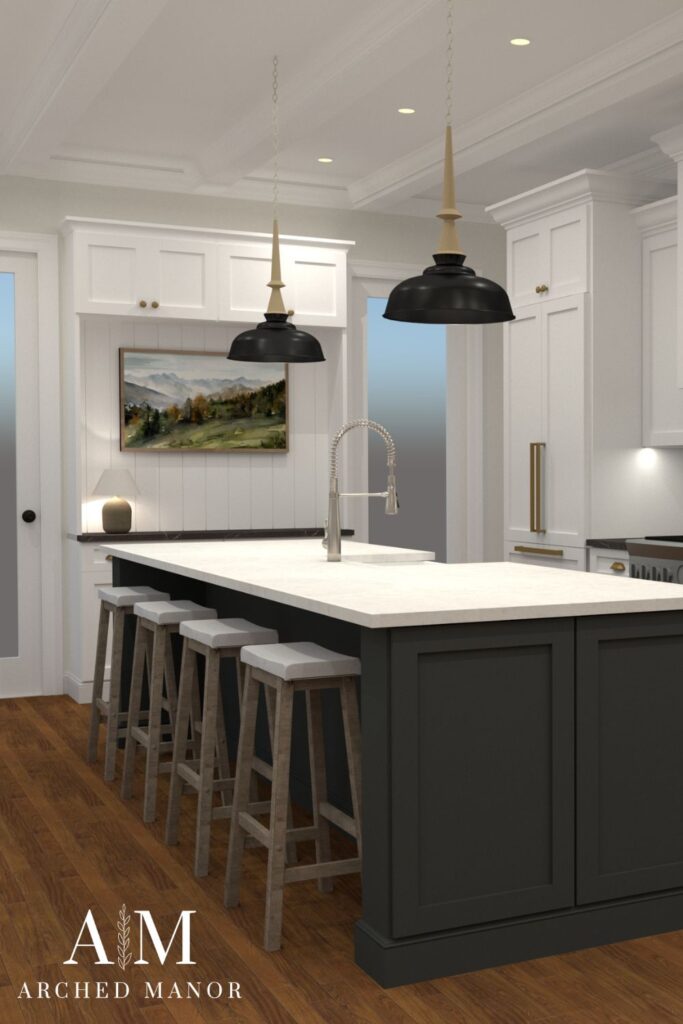 How many stools should I put at my island?