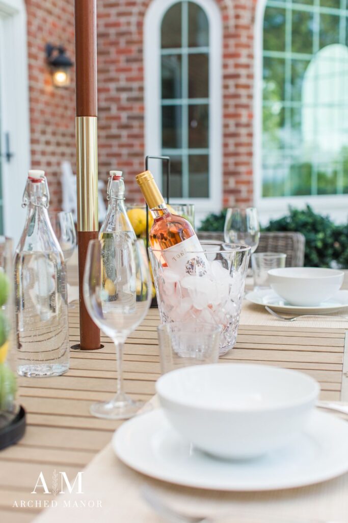 crystal ice bucket