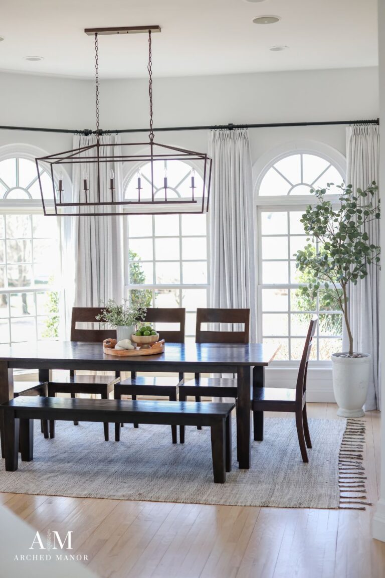 Breakfast room chandelier height