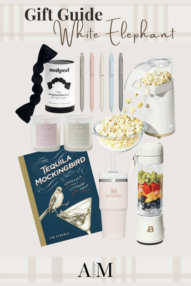 affordable holiday gift guides, gift guide ideas, holiday gift ideas, budget-friendly gift ideas, holiday gift basket ideas, holiday gift finds, holiday gift favorites, best white elephant gift finds, white elephant gift ideas, white elephant gifts they actually want, affordable white elephant gift ideas