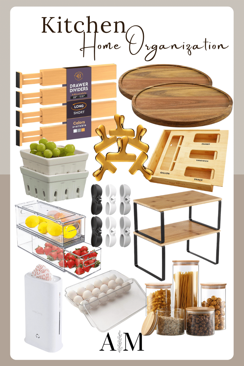 home organization essentials | #home #organization #essentials #kitchen #closet #storage #lazysusan #bamboo #organizer #acrylic #drawer #berrybasket