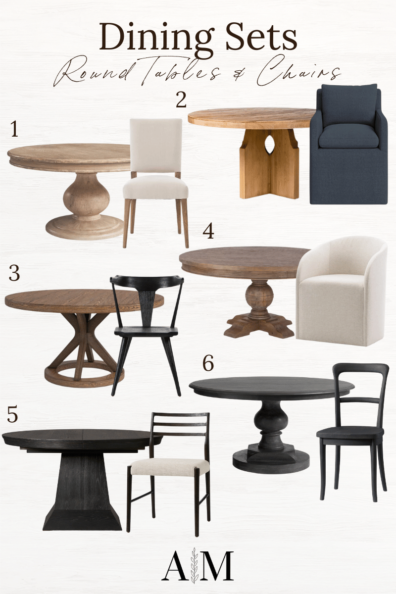 best dining room sets, for a curated design, decor, dining room, dining room sets, home decor, dining room chairs, round dining room tables, round tables