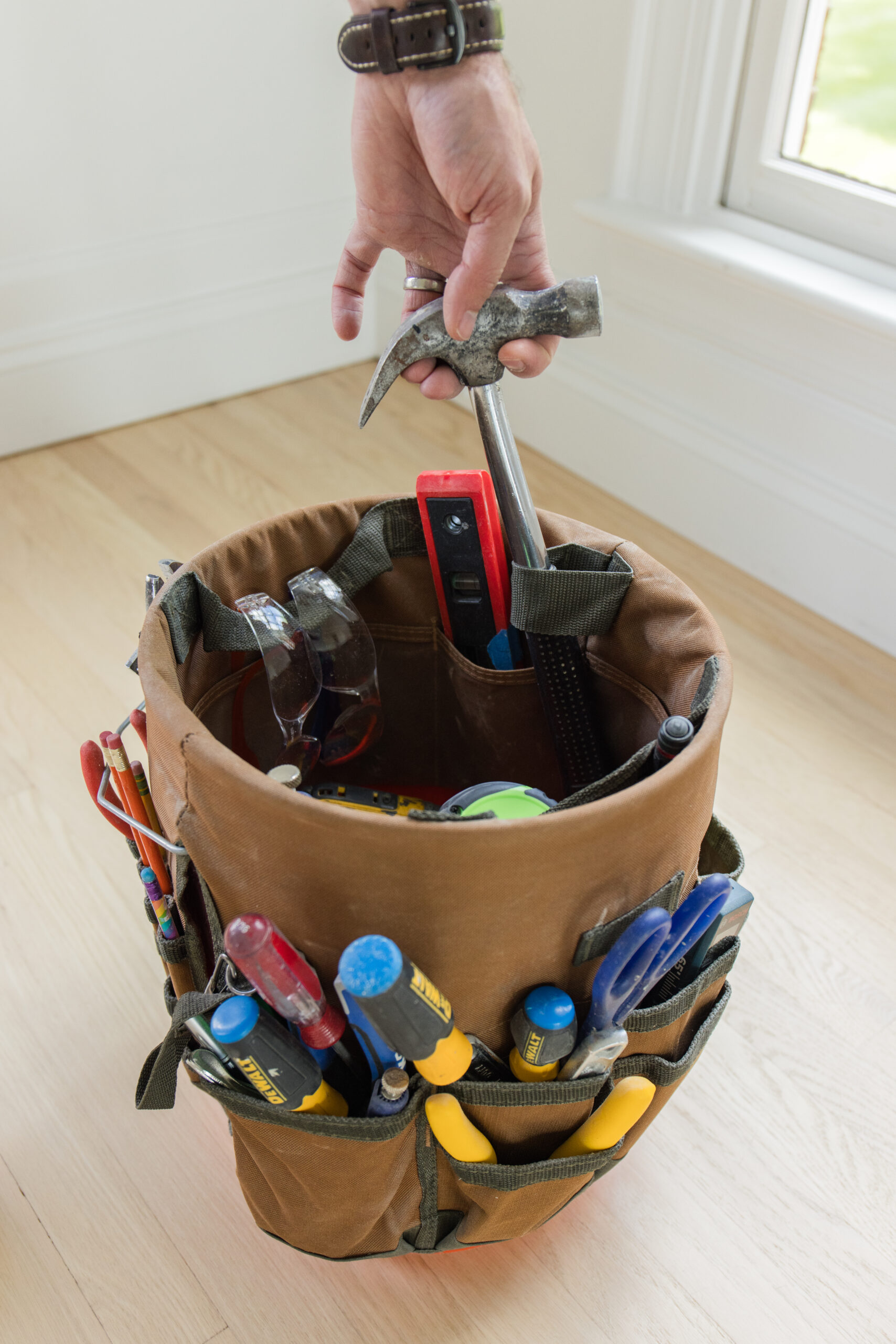 bucket tool organizer for men