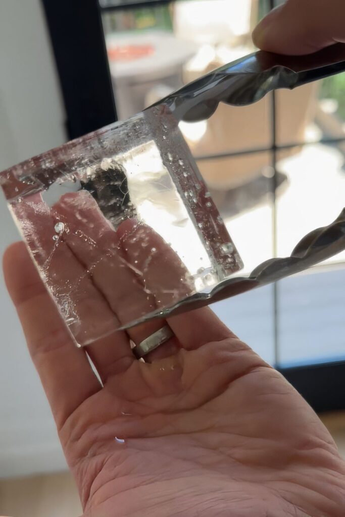 Clear ice is possible with filtered water and a clear ice maker
