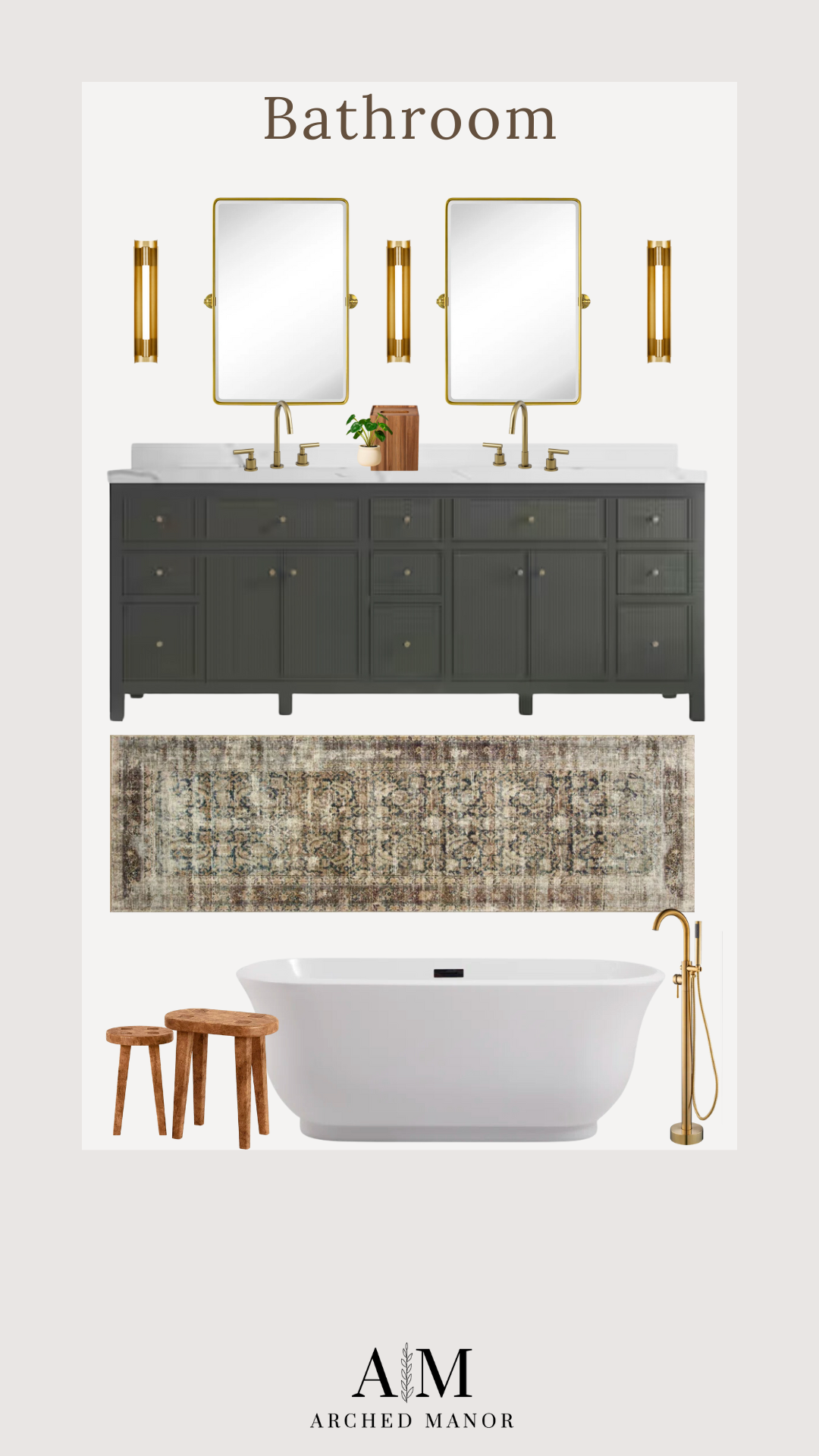 Bathroom Moodbard | bathroom, styling, bathroom styling, decor, home styling