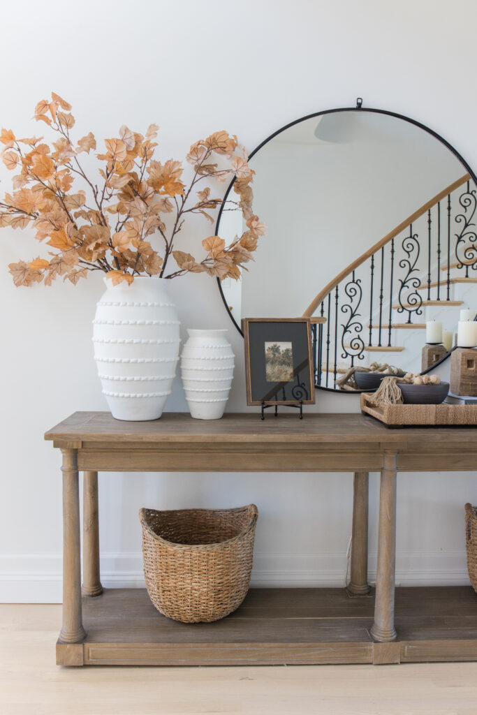 Fall stems in entryway we love