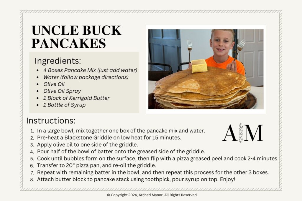 Uncle Buck Pancake Recipe