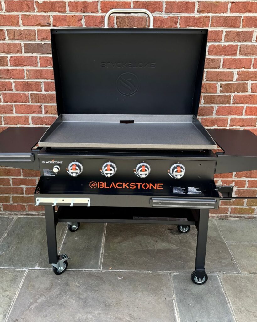 The 36" Blackstone Griddle has enough room to make Uncle Buck Pancakes