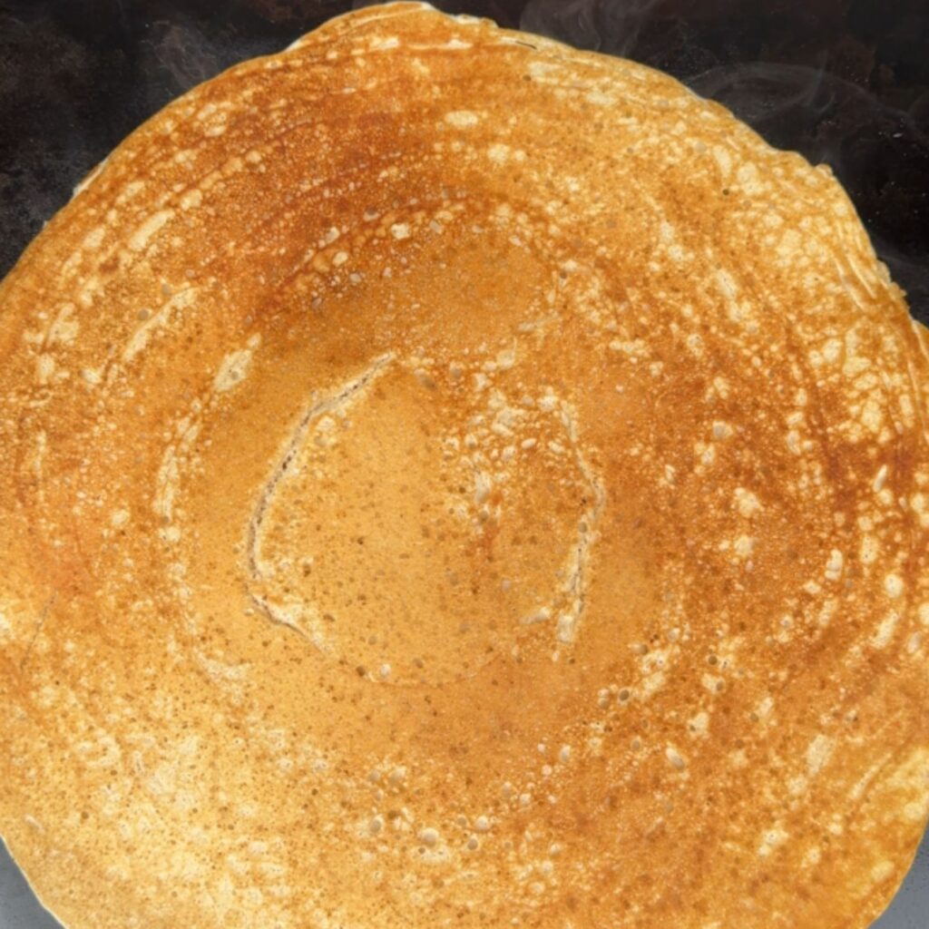 The golden brown appearance of the perfect Uncle Buck Pancake