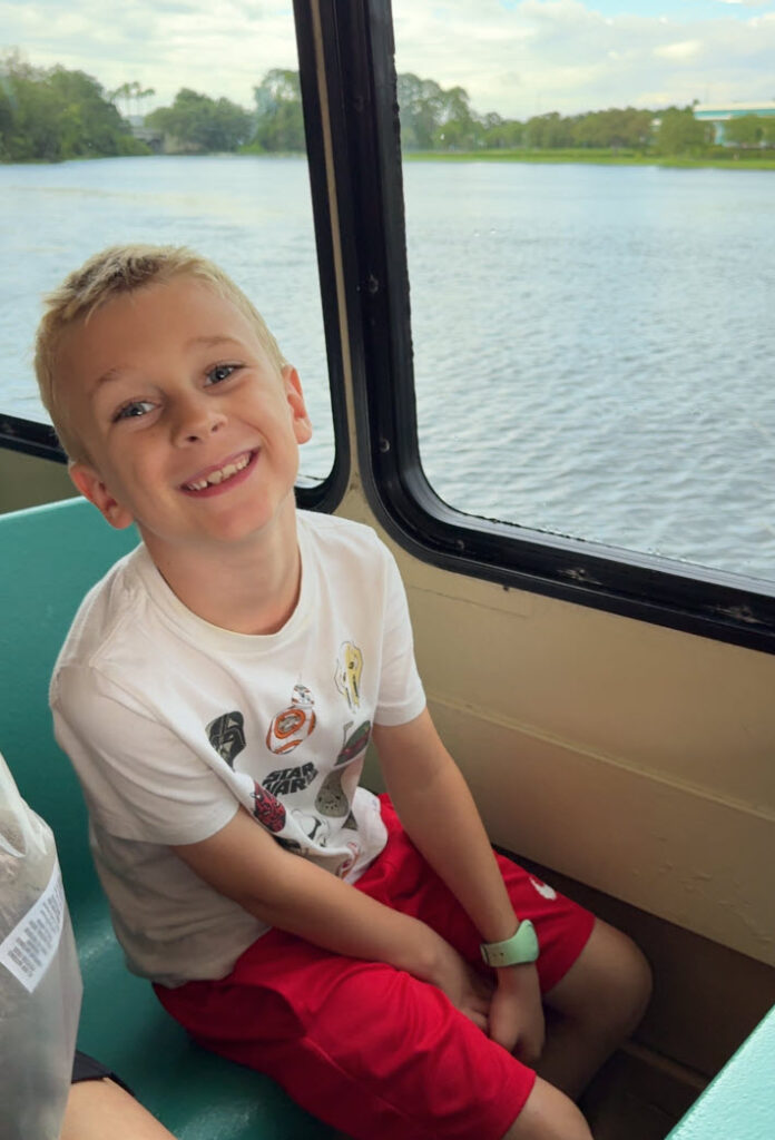 Our boys loved riding the boat!