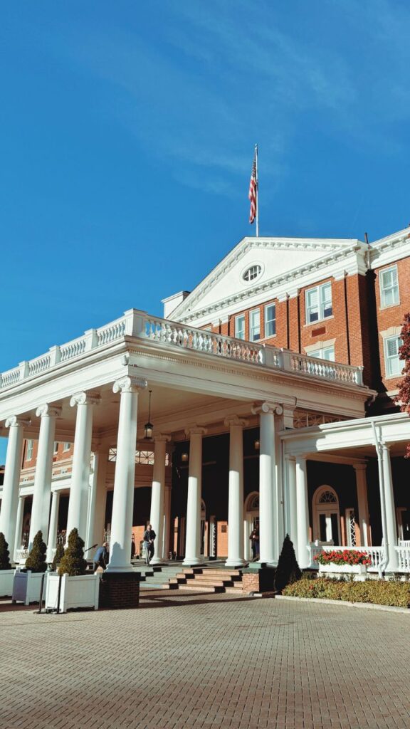 The Main Entrance at The Omni Homestead Resort
