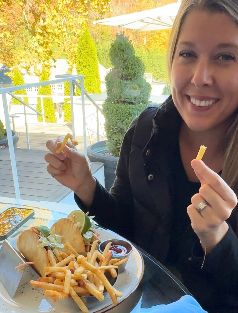 The Grilled Trout Tacos at Jefferson's Taproom