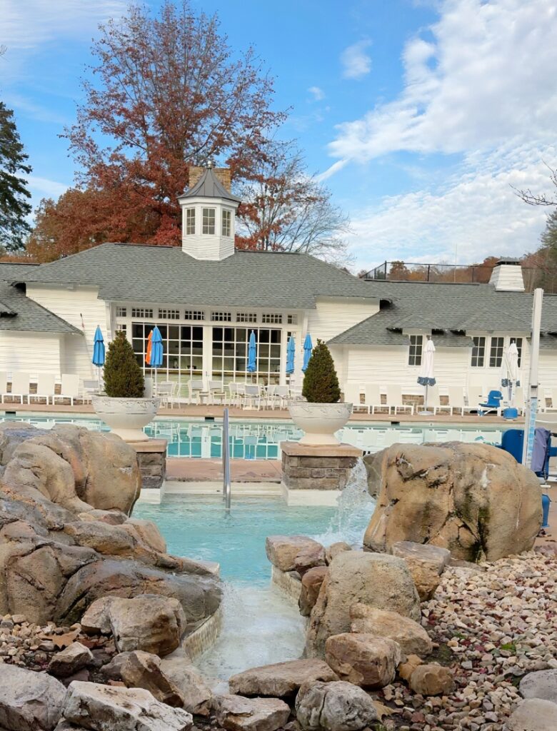 The family pool at The Omni Homestead Resort
