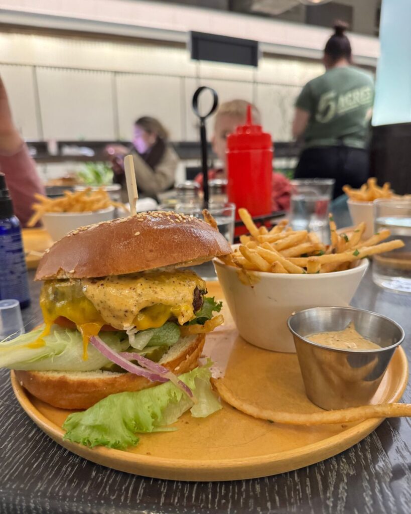 The 5A Burger at 5 Acres in Rockefeller Center