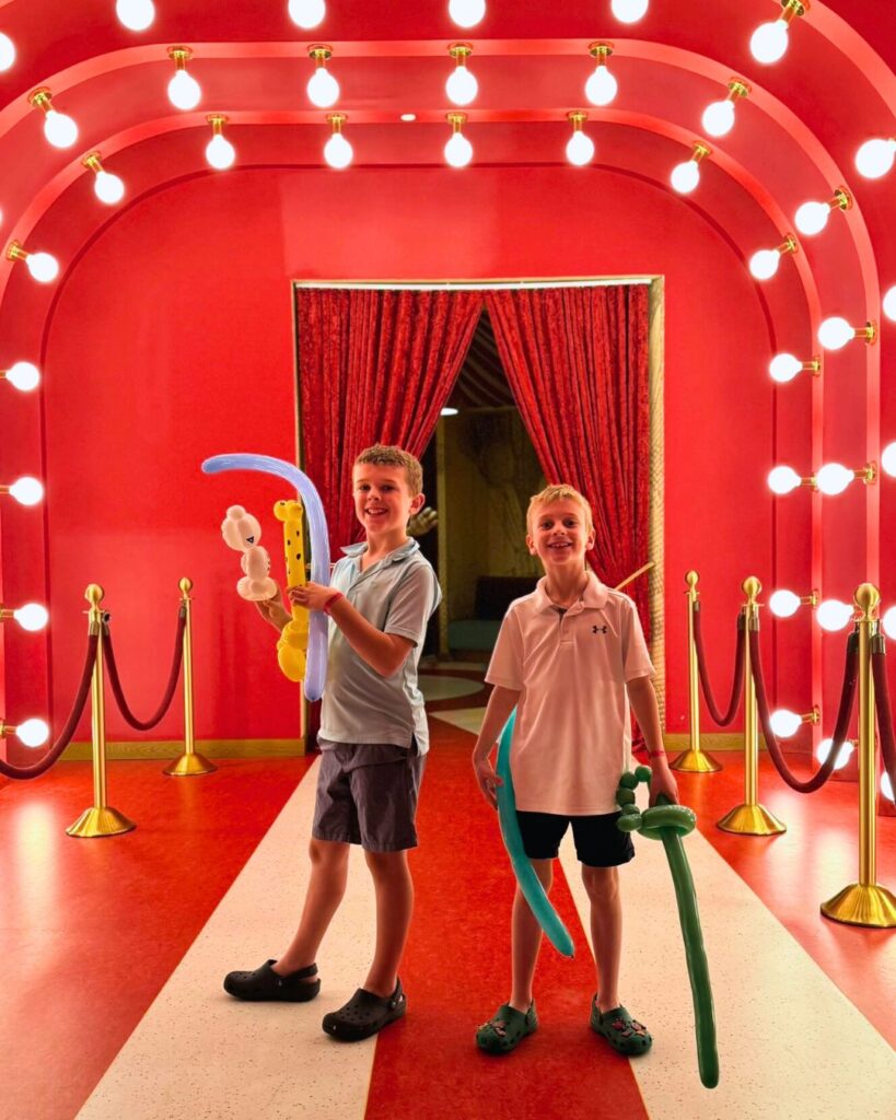 The Circus restaurant at the Grand is like walking into a vintage big-top circus tent.