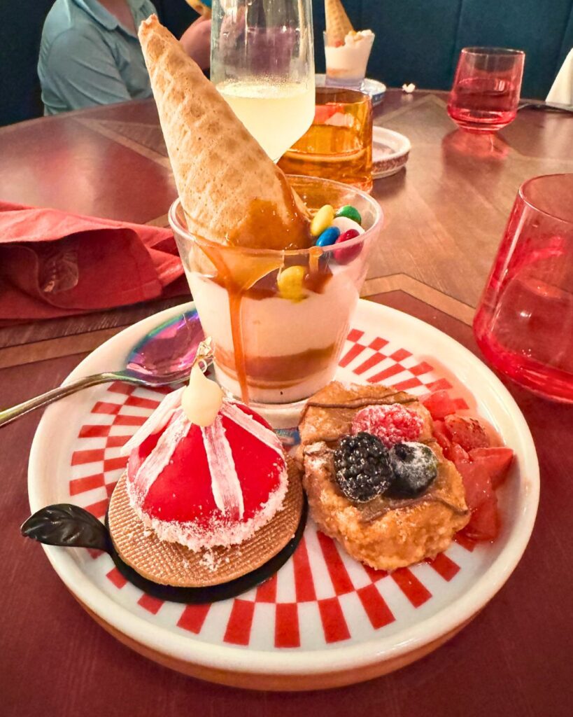 I raided the dessert buffet.