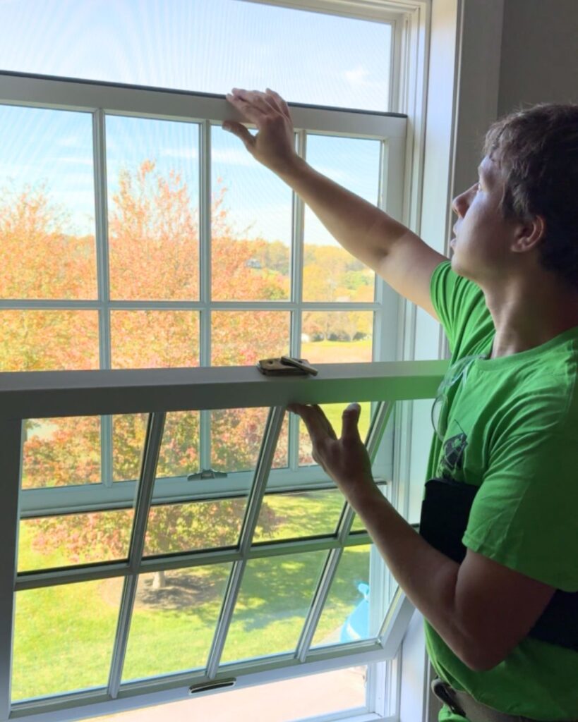 The Project Manager explained how to use the windows and made sure we approved of the installation.
