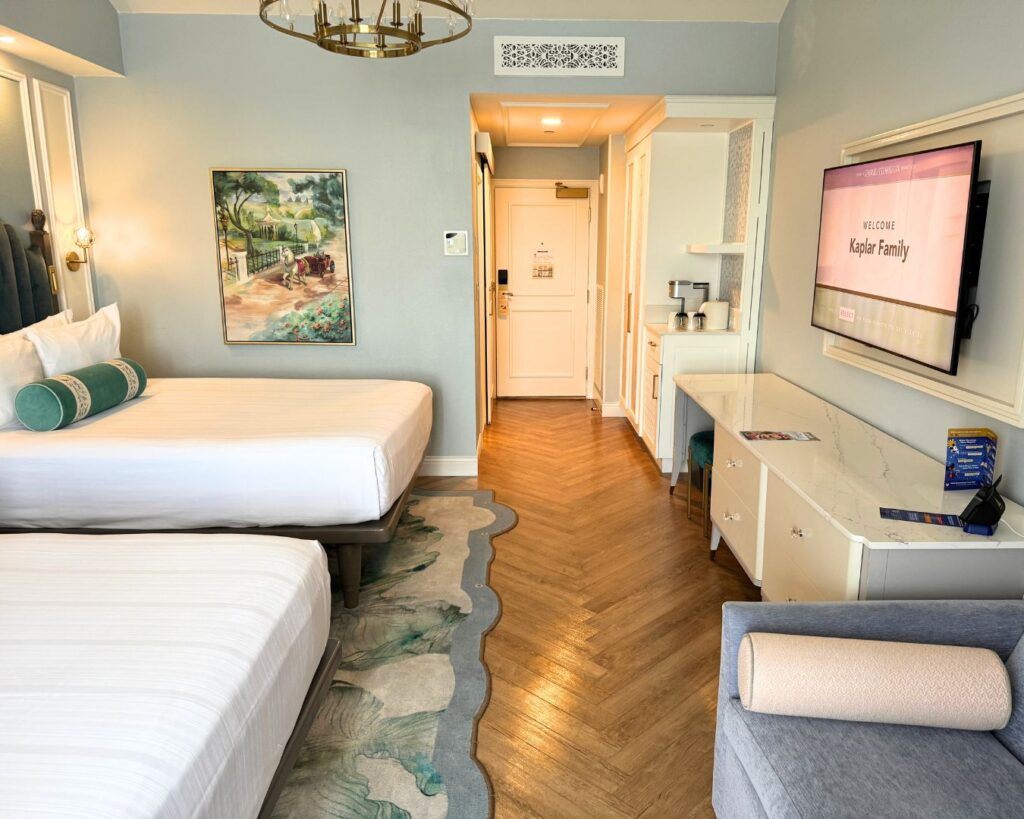 Our hotel room at the Grand Floridian.